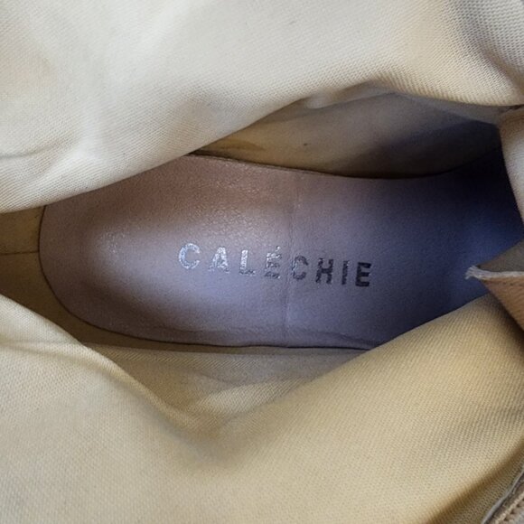 CALECHIE Women's Desert Moto Boots - Tan Faux Suede - Size 8 - Picture 7 of 12